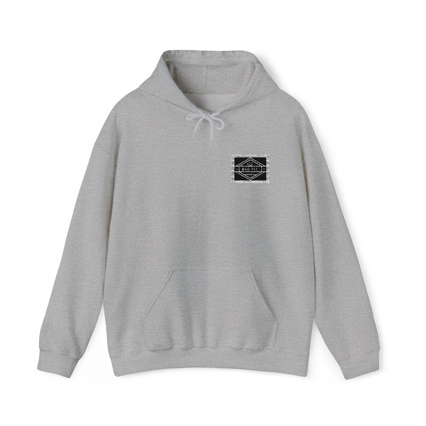 Hoodie • Minimal Black Ink Wave Chest Graphic