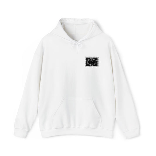 Hoodie • Minimal Black Ink Wave Chest Graphic
