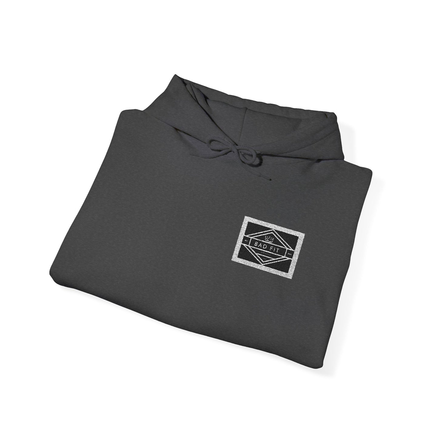 Hoodie • Minimal Black Ink Wave Chest Graphic