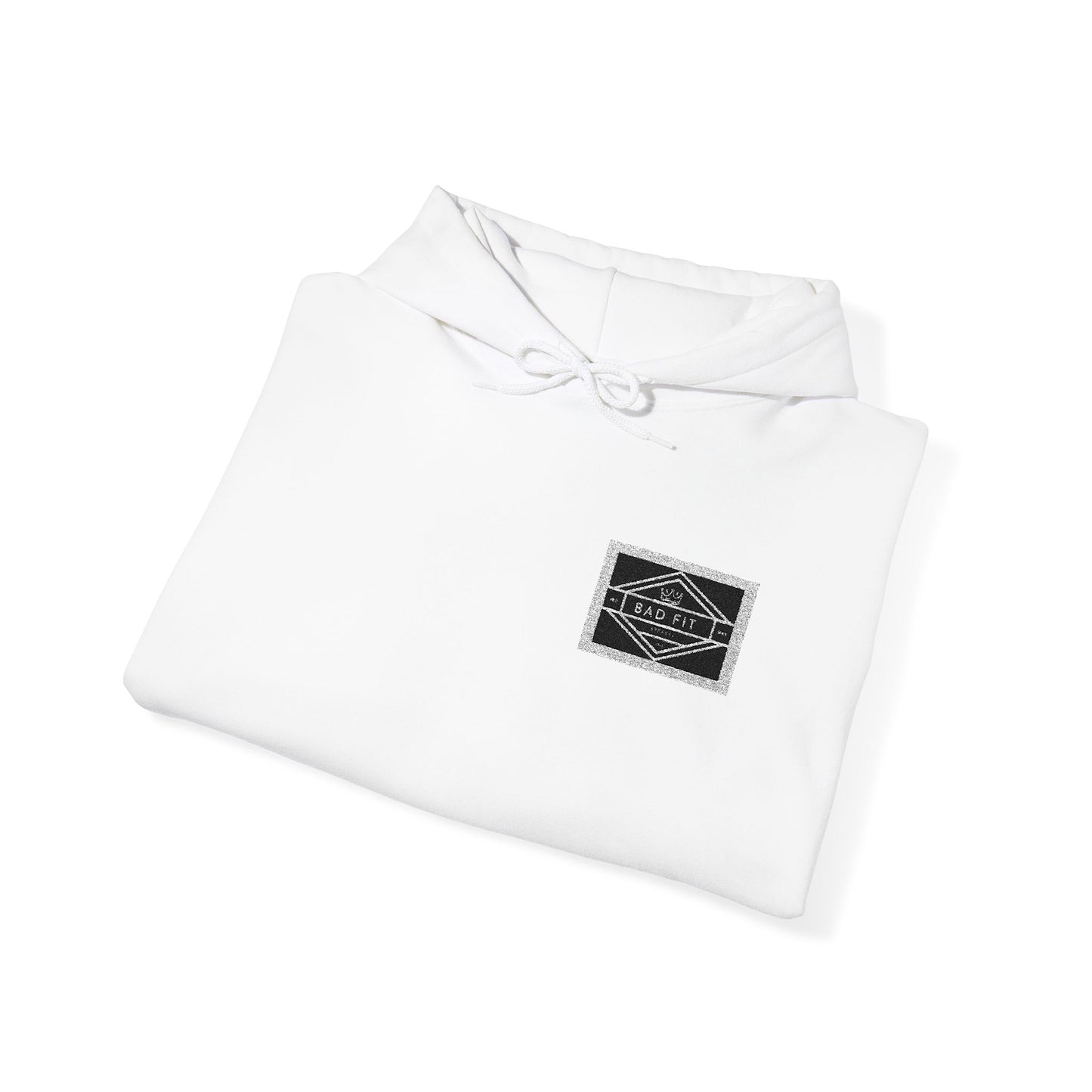 Hoodie • Minimal Black Ink Wave Chest Graphic