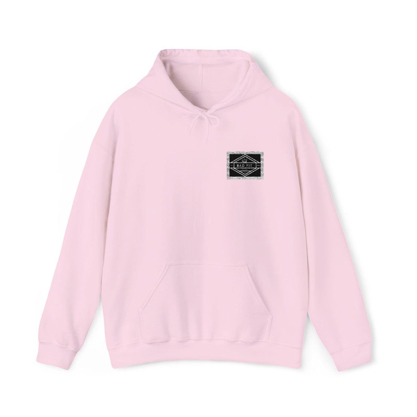 Hoodie • Minimal Black Ink Wave Chest Graphic