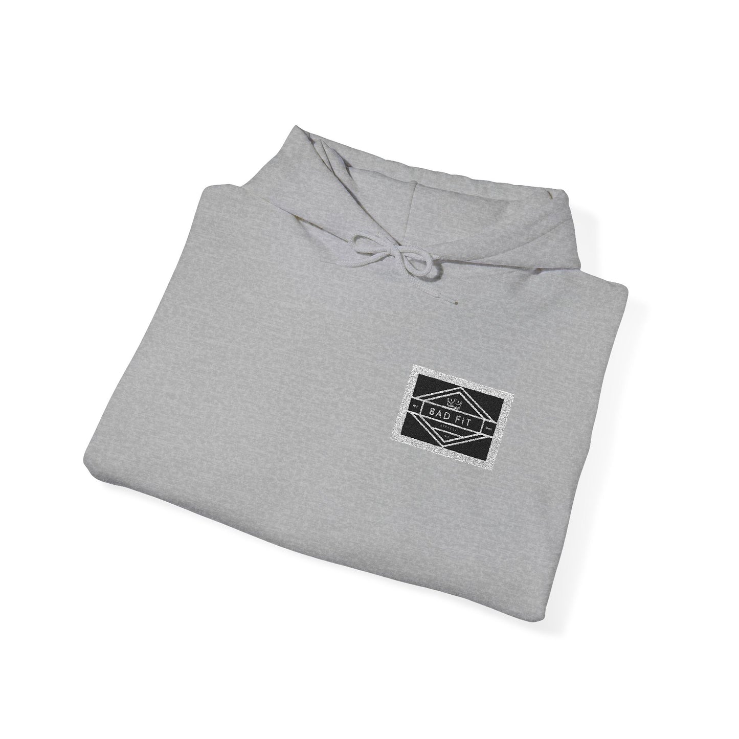Hoodie • Minimal Black Ink Wave Chest Graphic