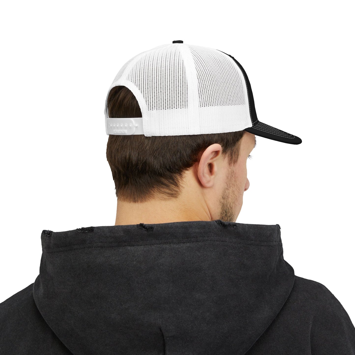 Bad Fit Orange Embroidered Trucker Cap