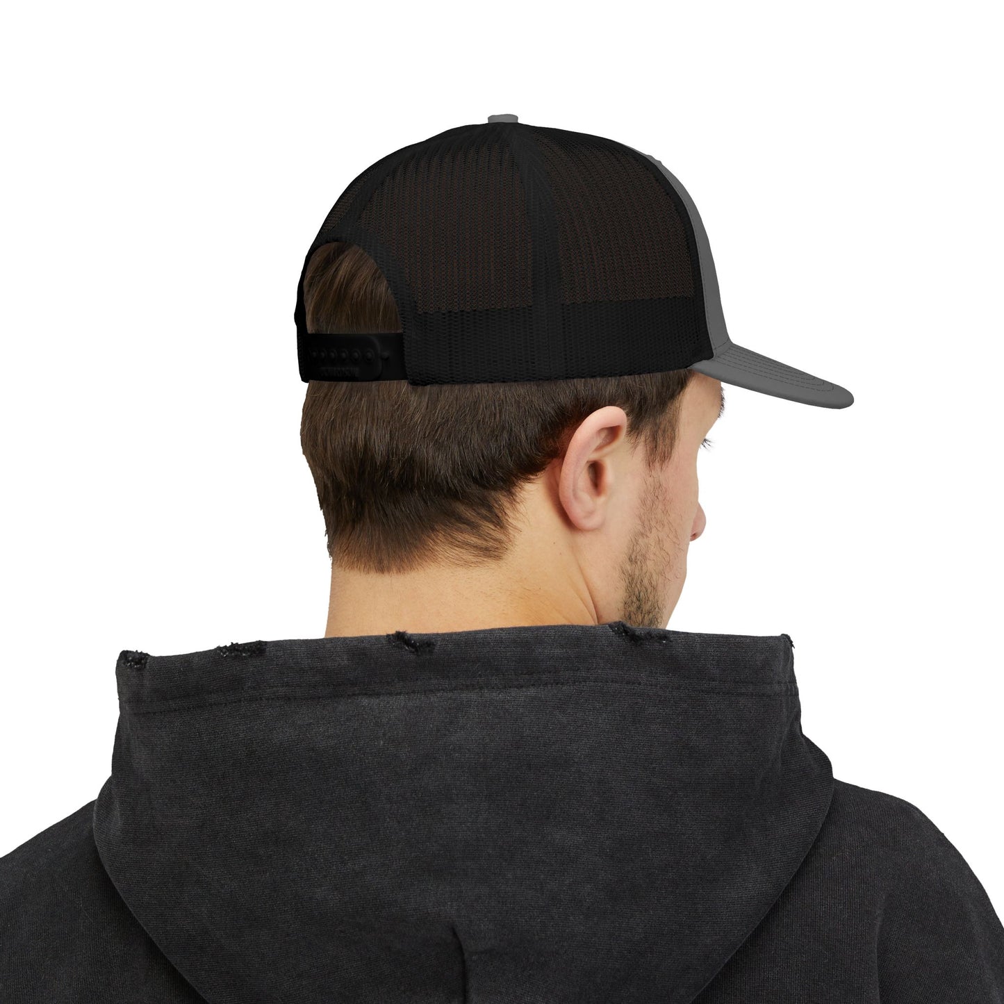 Bad Fit Purple Embroidered Trucker Hat – Retro Patch Snapback Cap