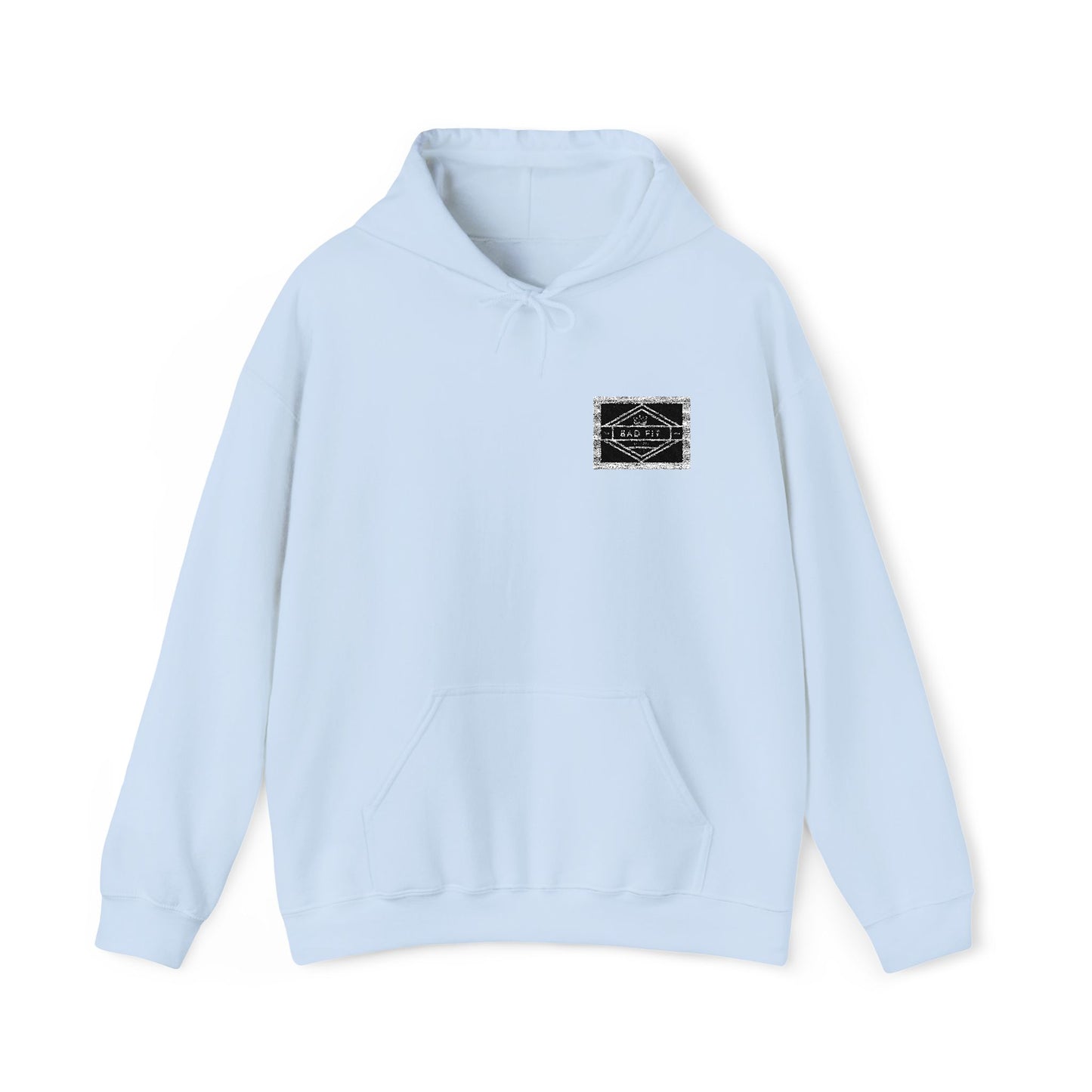 Hoodie • Minimal Black Ink Wave Chest Graphic
